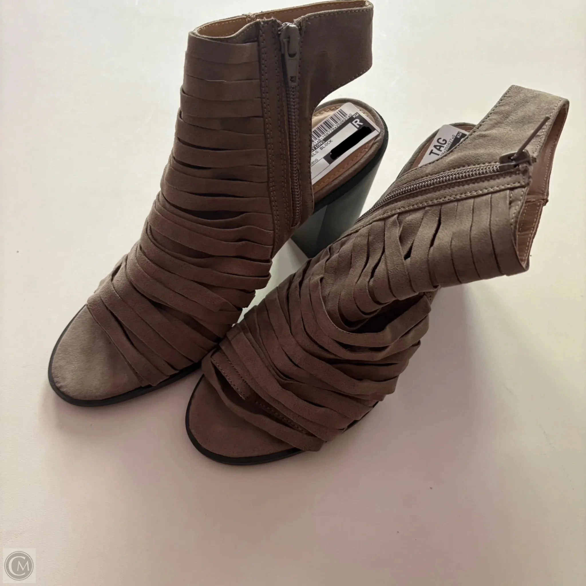 Shoes Heels Block By New Directions In Brown, Size: 8 Easy Clean