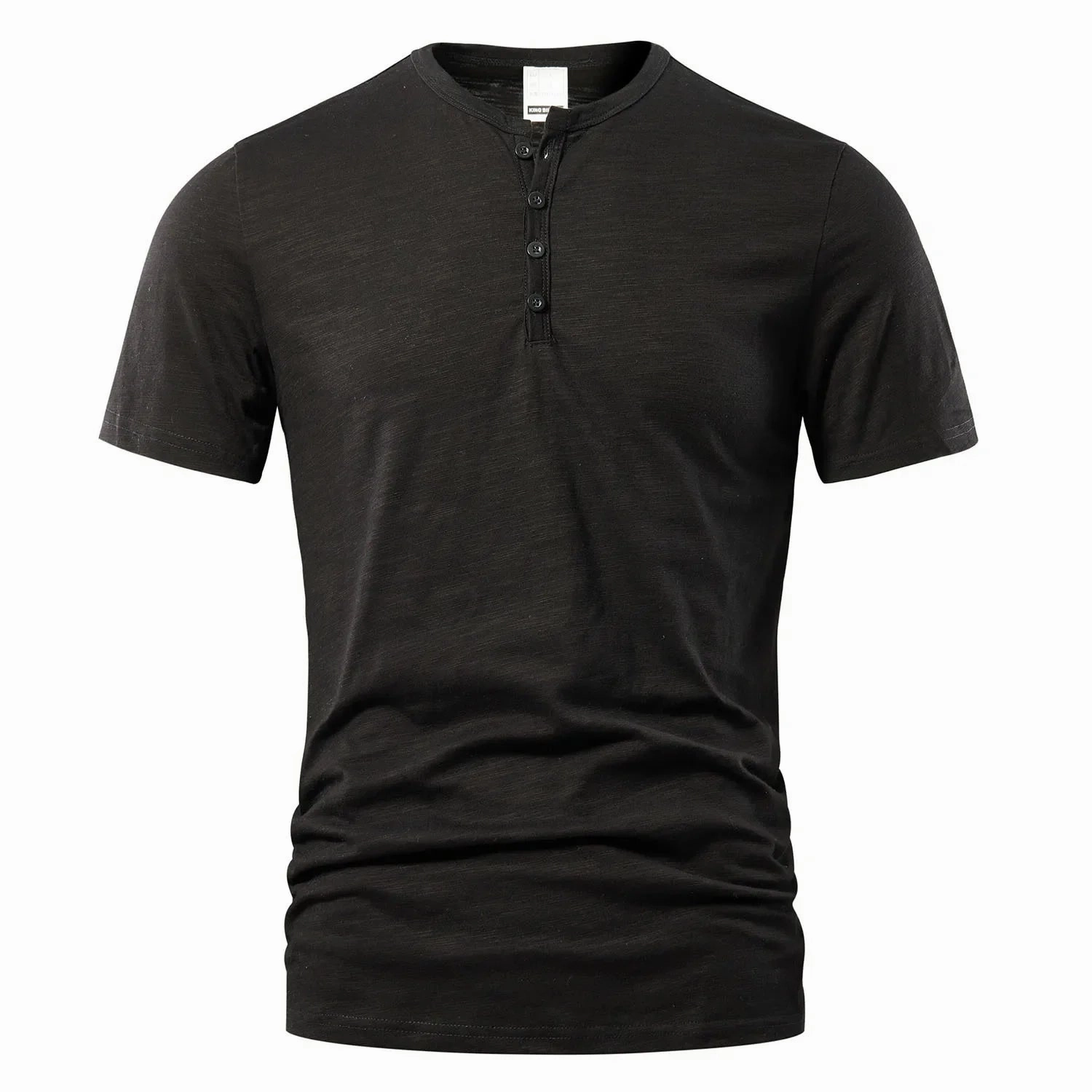 Effortless Style High-End Look West Louis? Designer Men Casual Short Sleeve Henry Tee