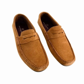 Neat Pace Men's Xane Driver Moccasin Shoes In Congac
