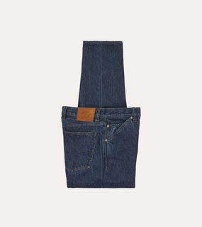 SecureClosures sporty wear Stone Wash 13.2oz Seamless Denim Five-Pocket Jeans