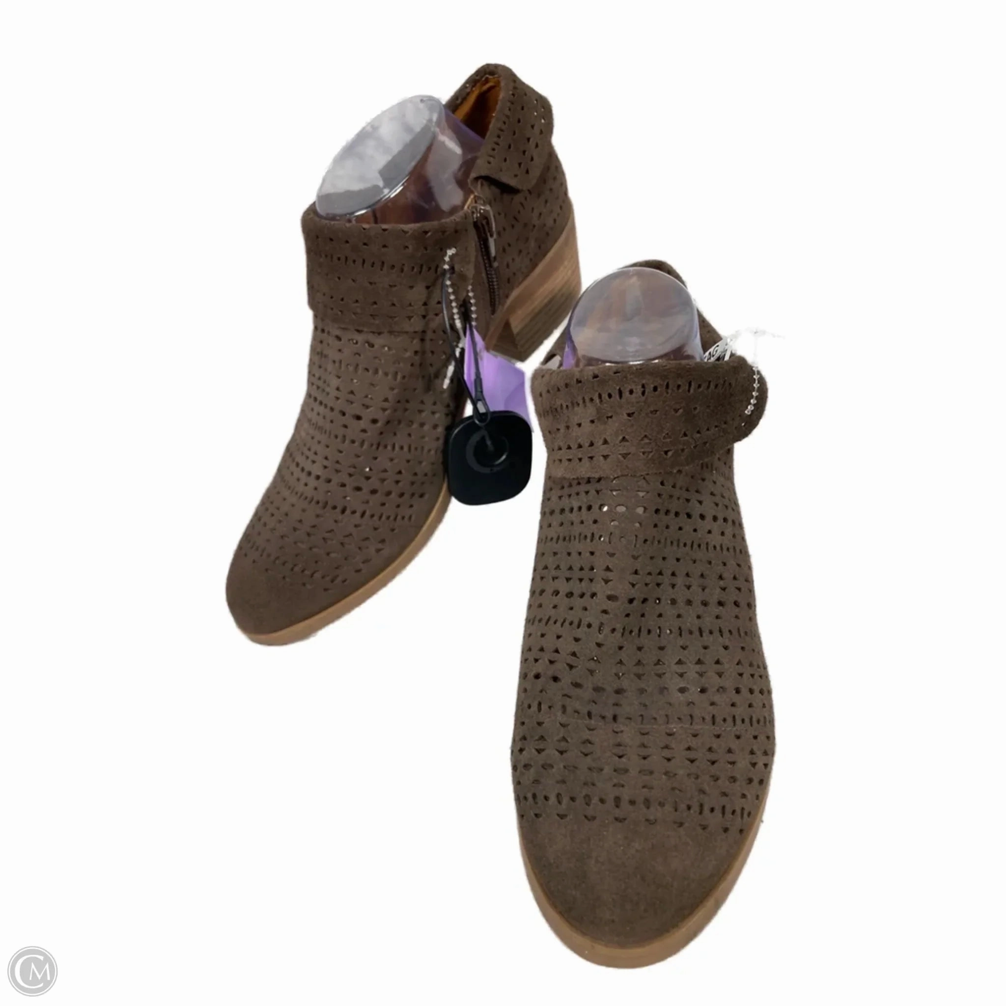 Shoes Heels Block By Crown Vintage In Brown, Size: 10 Footwear Style