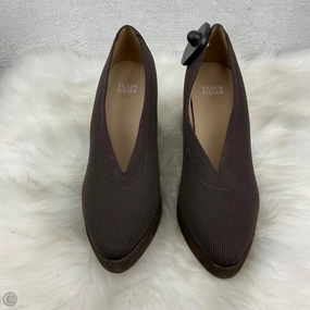 Slip Resistant Shoes Heels Block By Eileen Fisher In Brown, Size: 7.5