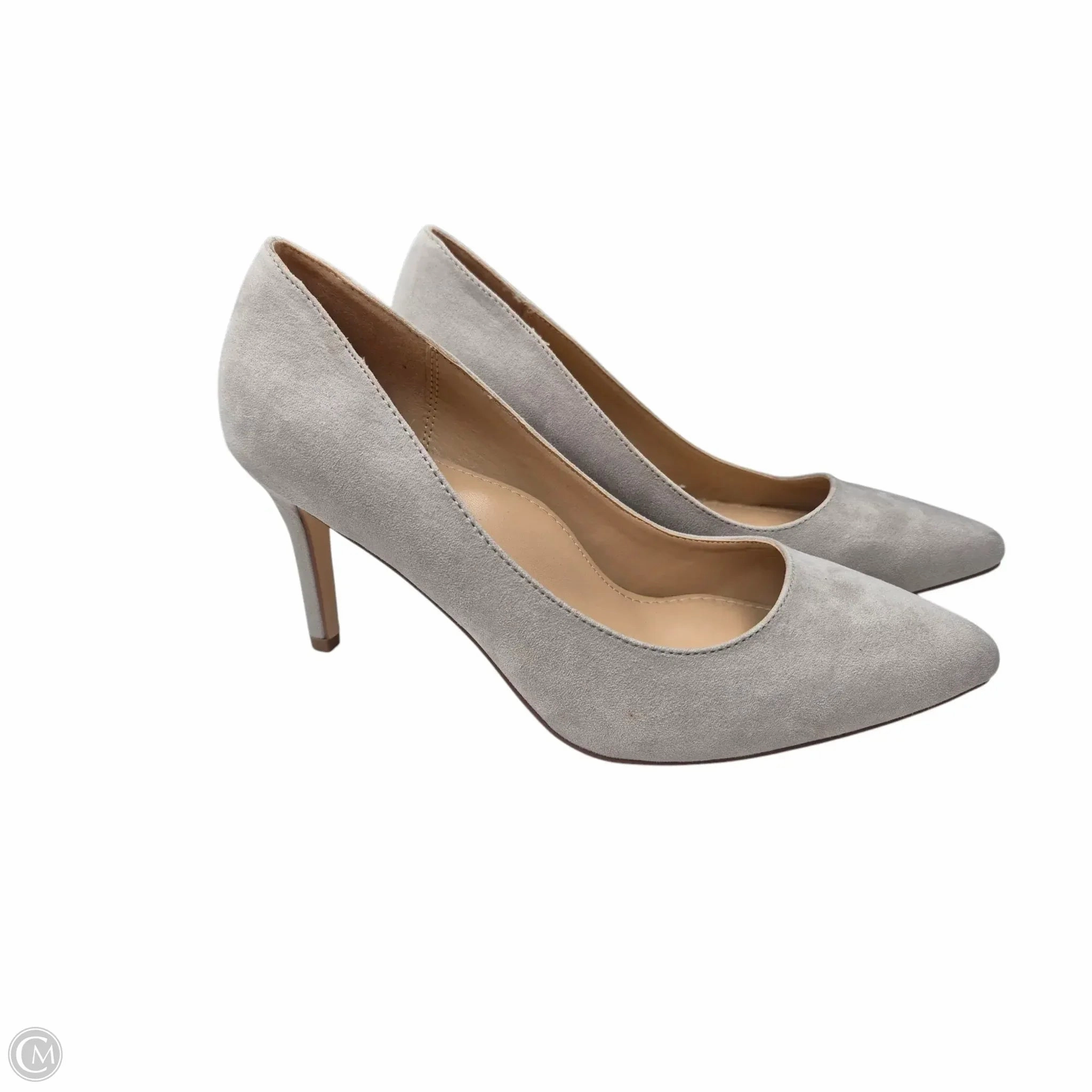 Shoes Heels Stiletto By Justfab In Grey, Size: 8.5 Comfortable Boots Seasonal Feel