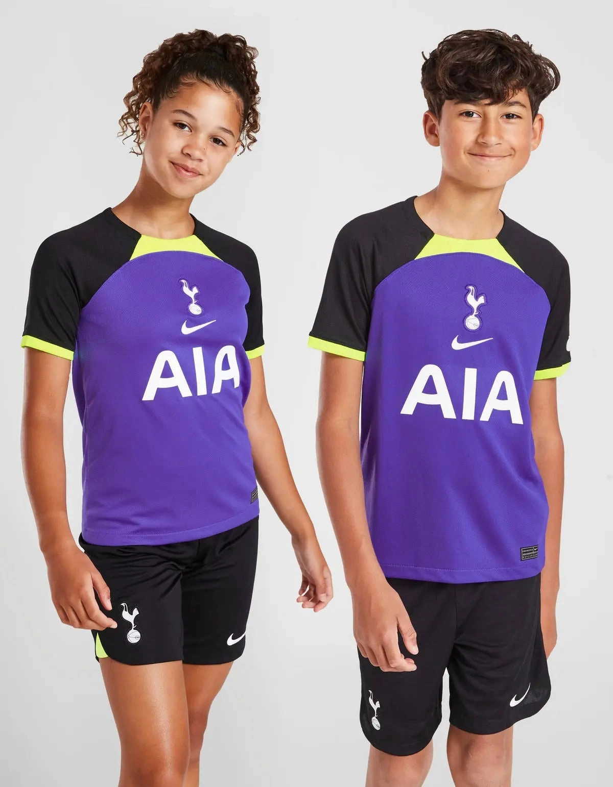 Tottenham Hotspur FC 2022/23 Away kit Junior Full Set T-shirt & short Durable Stitching Agile Fit