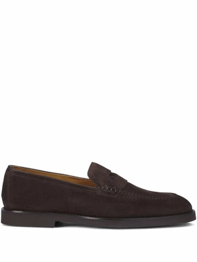 Brown Suede Loafers With Timeless Elegance Fashionable Design Commuter Look