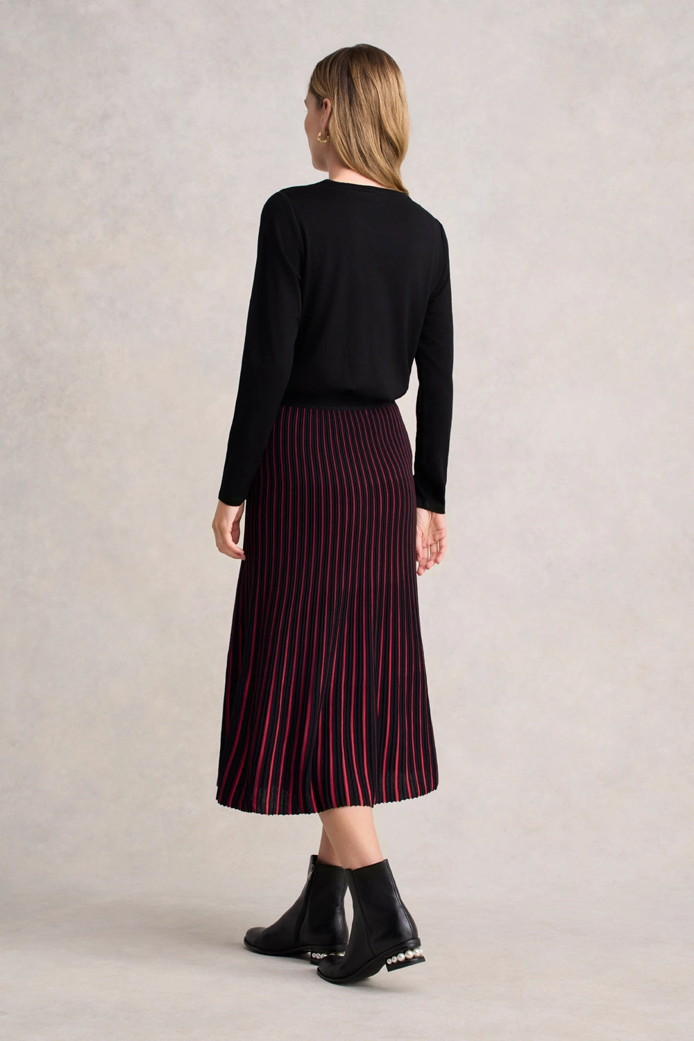 Striped Knit Skirt - Multi Stripe City Ready