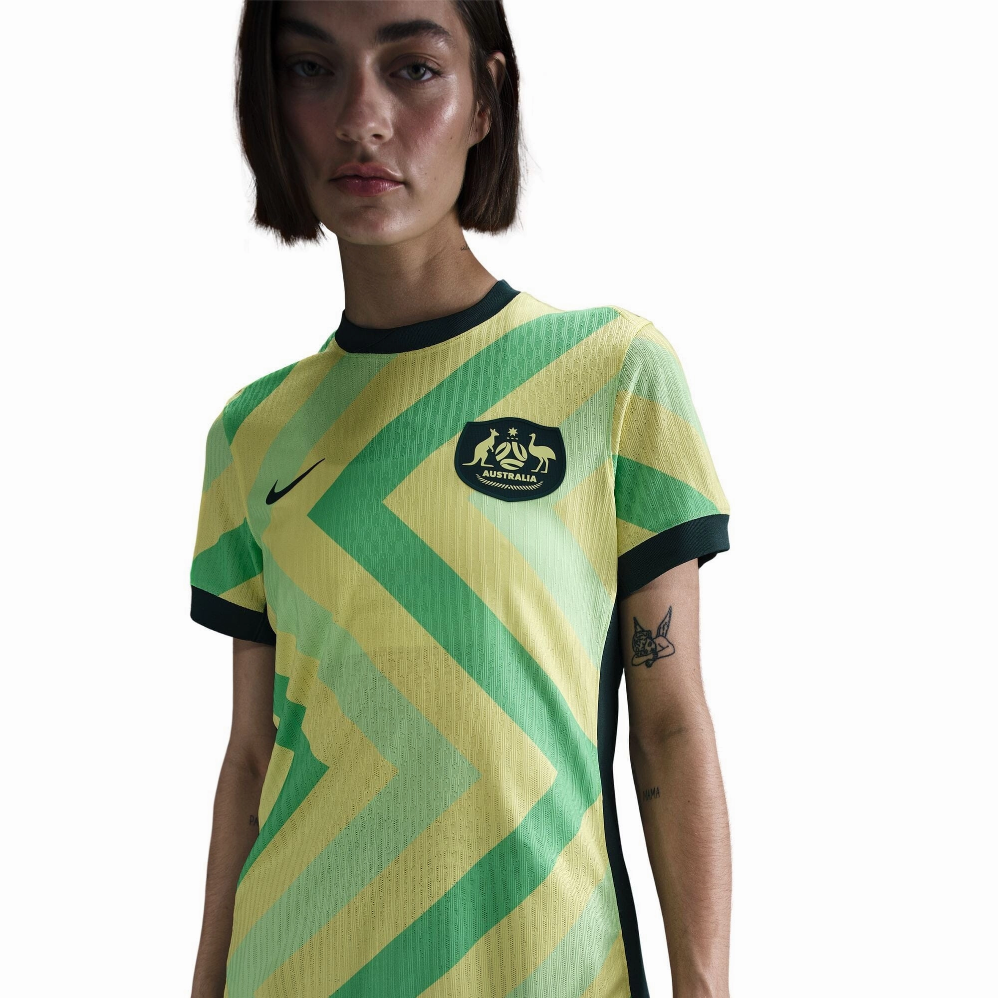 Australia 25/26 Home Womens Match Jersey (FQ8856-710) Anti Pill Finish Breathable Material