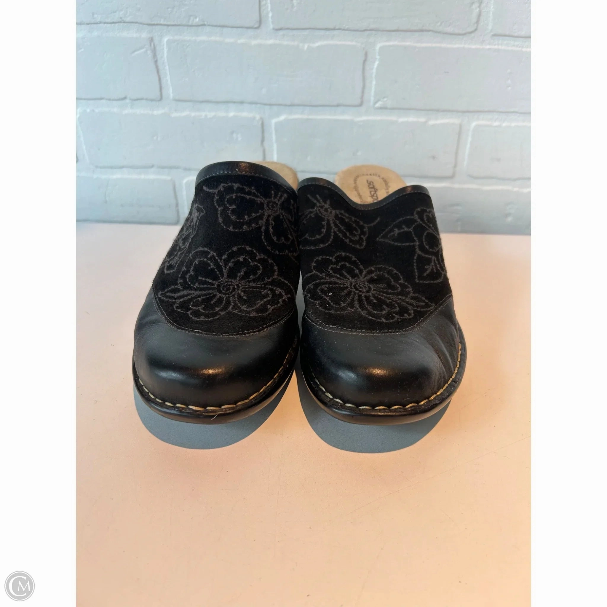 Classic Dress Shoes Edgy vibes Shoes Heels Block By Softspots In Black, Size: 10