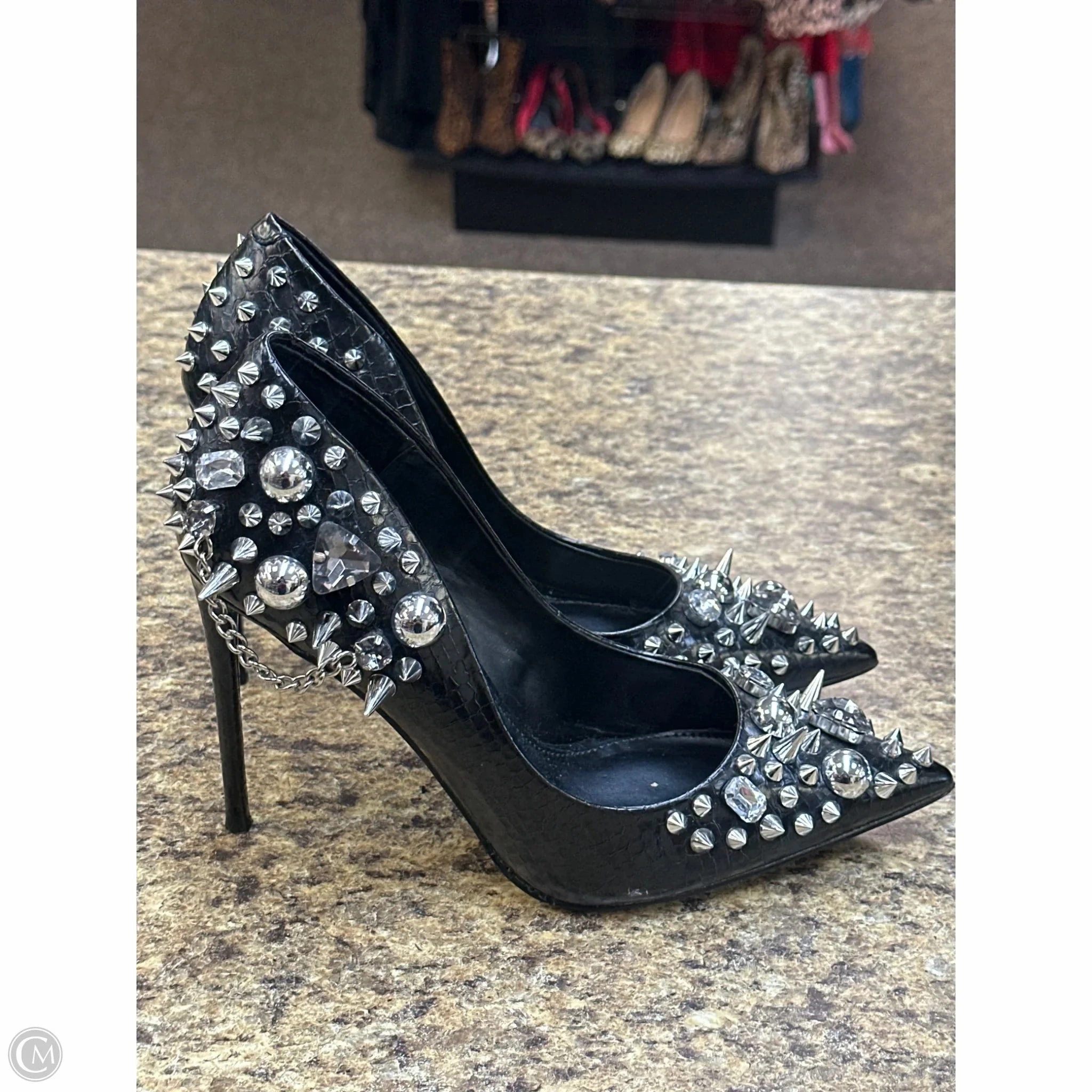 City Energy Shoes Heels Stiletto By Steve Madden In Black, Size: 8