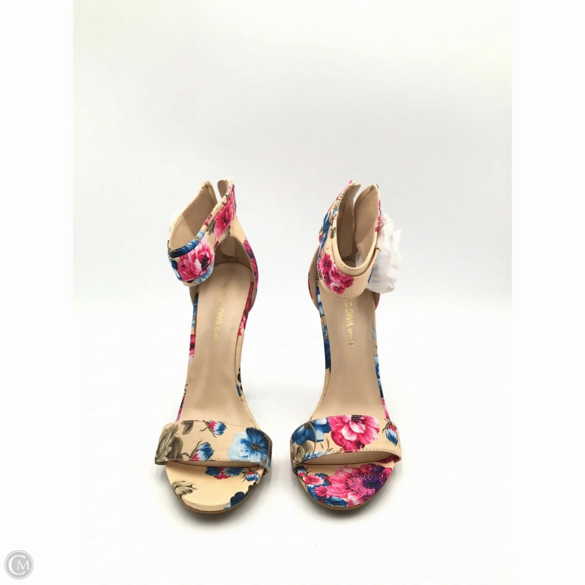 Shoes Heels Stiletto By Wild Diva In Floral Print, Size: 8 Padded Tongue
