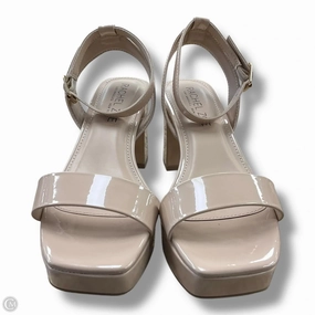 Glam shoes Retro Bridal Shoes Shoes Heels Block By Rachel Zoe In Tan, Size: 7.5