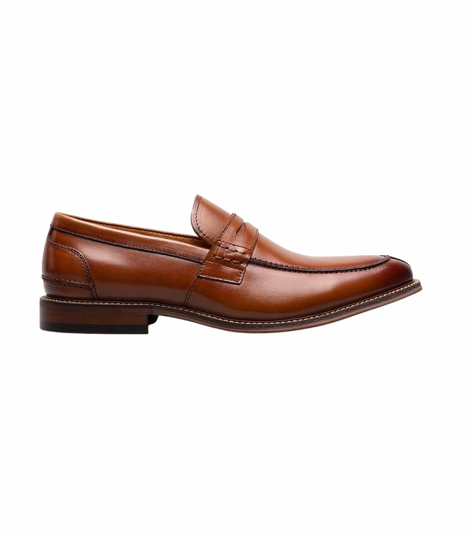 Cloud Flow Fresh Dash Men's Marlowe Algonquin Moc Toe Slip On Shoes In Cognac