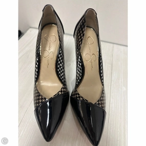 Mid Top Soft Design Shoes Heels Stiletto By Jessica Simpson In Black, Size: 6