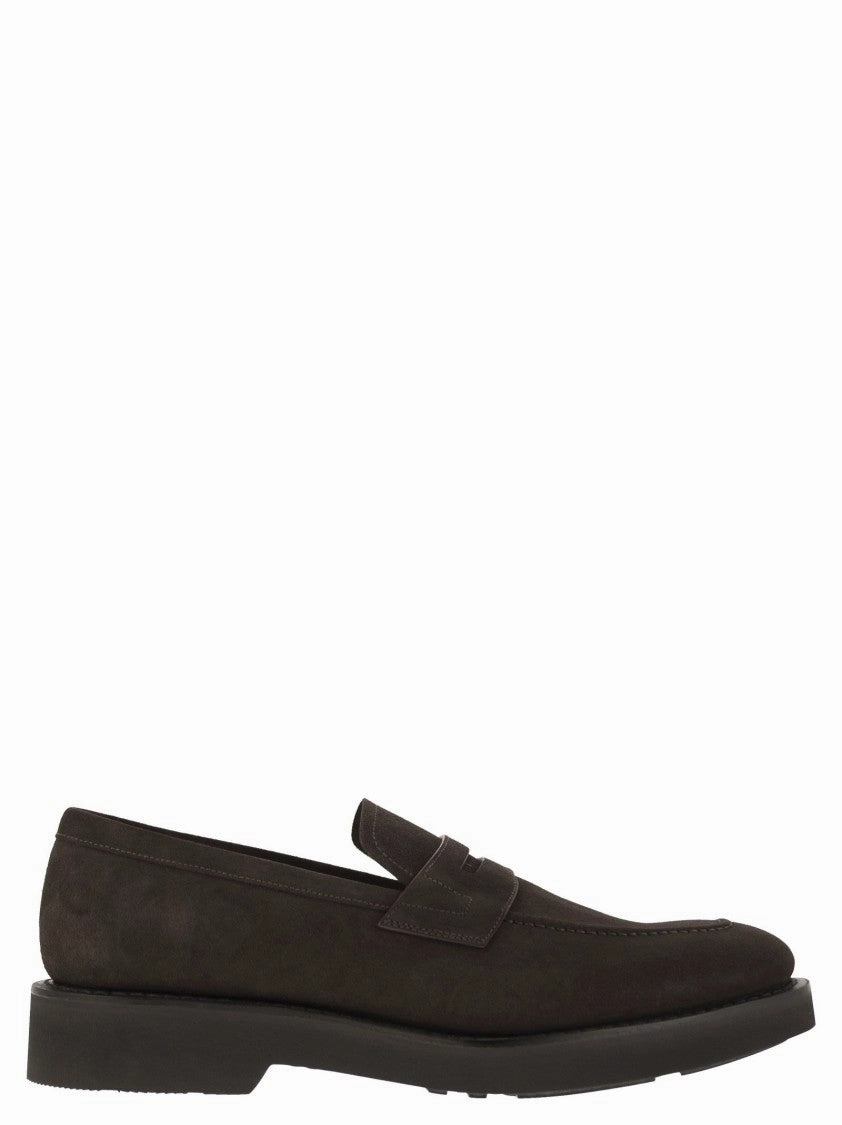 Suede Calfskin Moccasin With Tapered Silhouette Influencer Choice