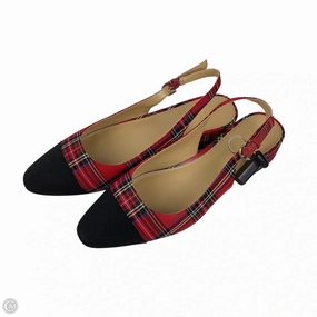 Eva Midsole Shoes Heels Block By J. Crew In Plaid Pattern, Size: 10