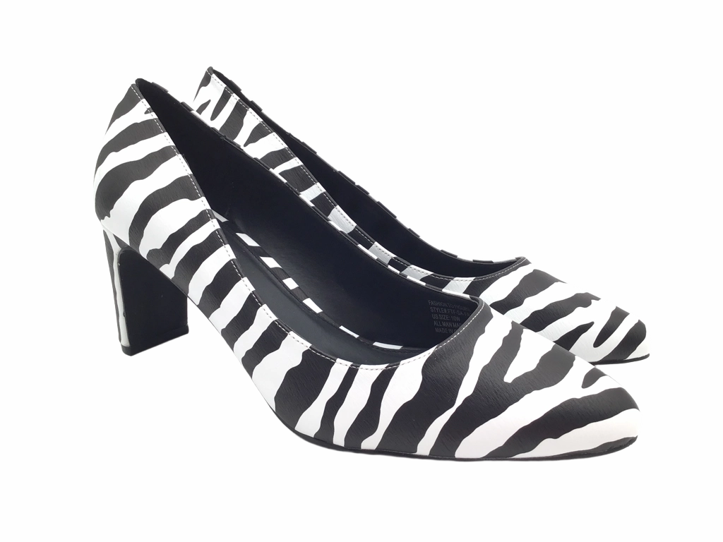 Chic White Stilettos Shoes Heels Block By Fashion To Figure  Size: 10