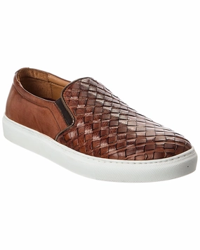 Bright Steps Bruno Magli Livorno Woven Leather Slip-On Sneaker