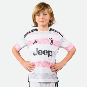 Juventus 2023/24  Away MiniKit Full Set Shirt & Shorts Laser Cut Vents Hygroscopic Fiber Blend