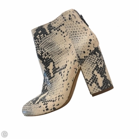 Open Toe Sandals Shoes Heels Block By Steve Madden In Animal Print, Size: 5.5