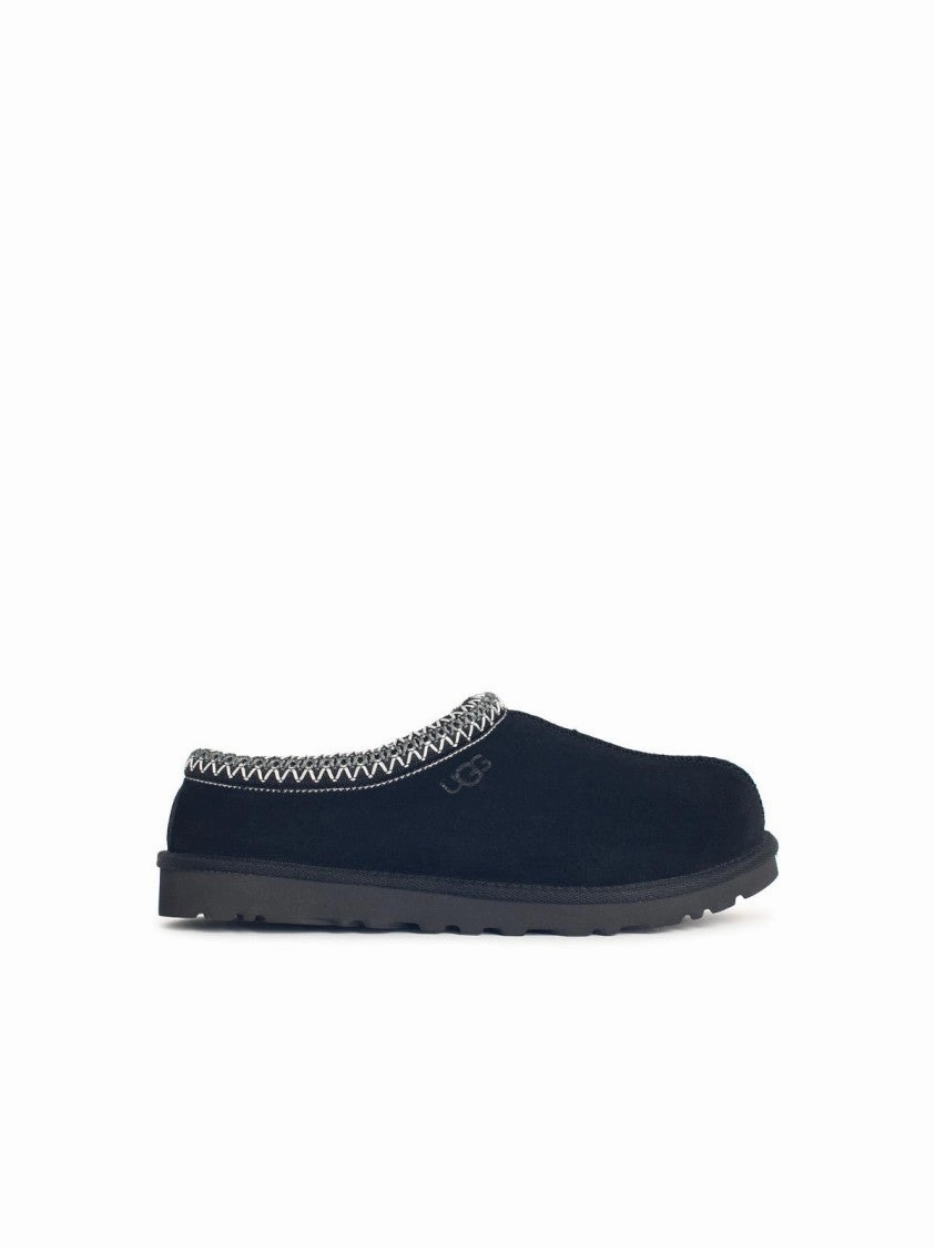 Tasman Ii' Black Suede Slippers Trendy Sole
