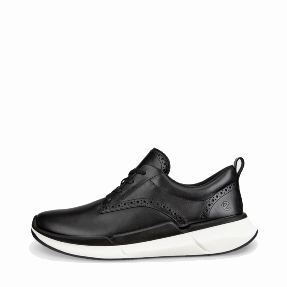 Stride Smooth Modern Trim Ecco Men's Biom 2.2 Hybrid Sneaker in Black