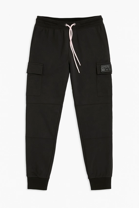 Rhode Island Cargo Jogging Pant - Black Stretch Waist Expansion