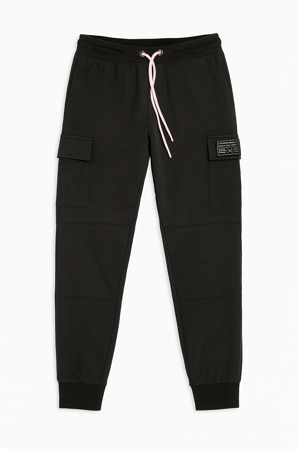 Rhode Island Cargo Jogging Pant - Black Stretch Waist Expansion