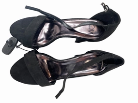 Black Shoes Heels Block Cmc, Size 8.5 Removable Footbed Indoor