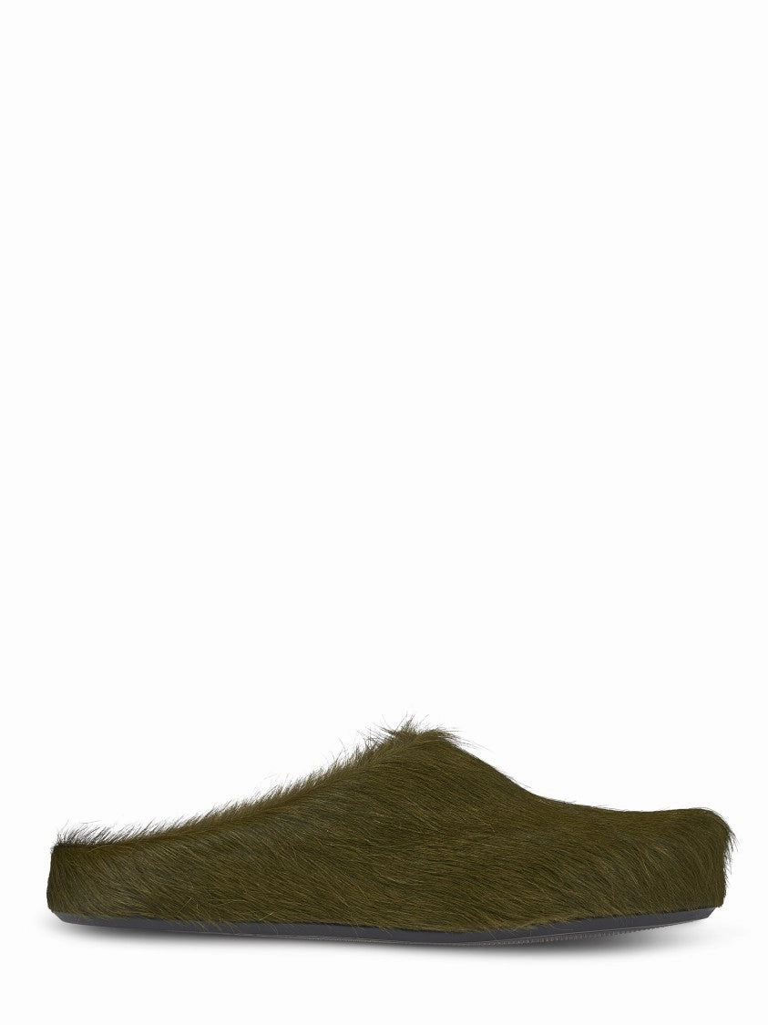 Textured Slip-On Mules In Calf Hair Cozy Lane Step Calm