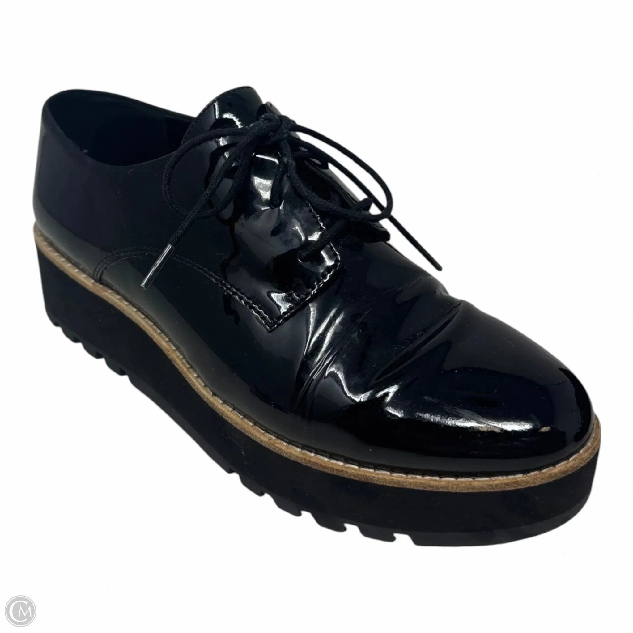 Patent Platform Shoes Heels By Eileen West In Black, Size: 6.5 Travel Heels Evening Sandals