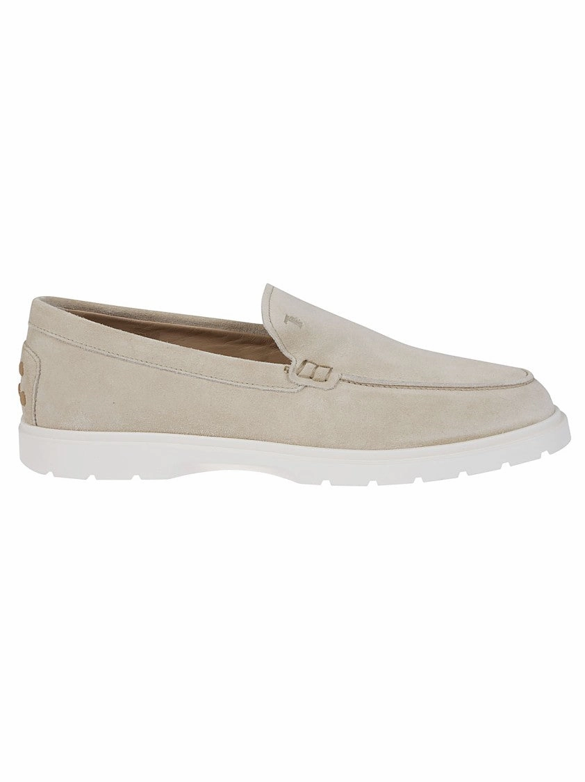 Slip-On Leather Moccasin Shoes With Cushioned Sole Smooth Walk Power Lane