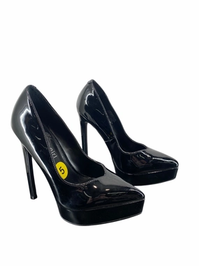 Foot Protection Casual Platform Heels Shoes Heels Stiletto By Madden Girl In Black, Size: 5