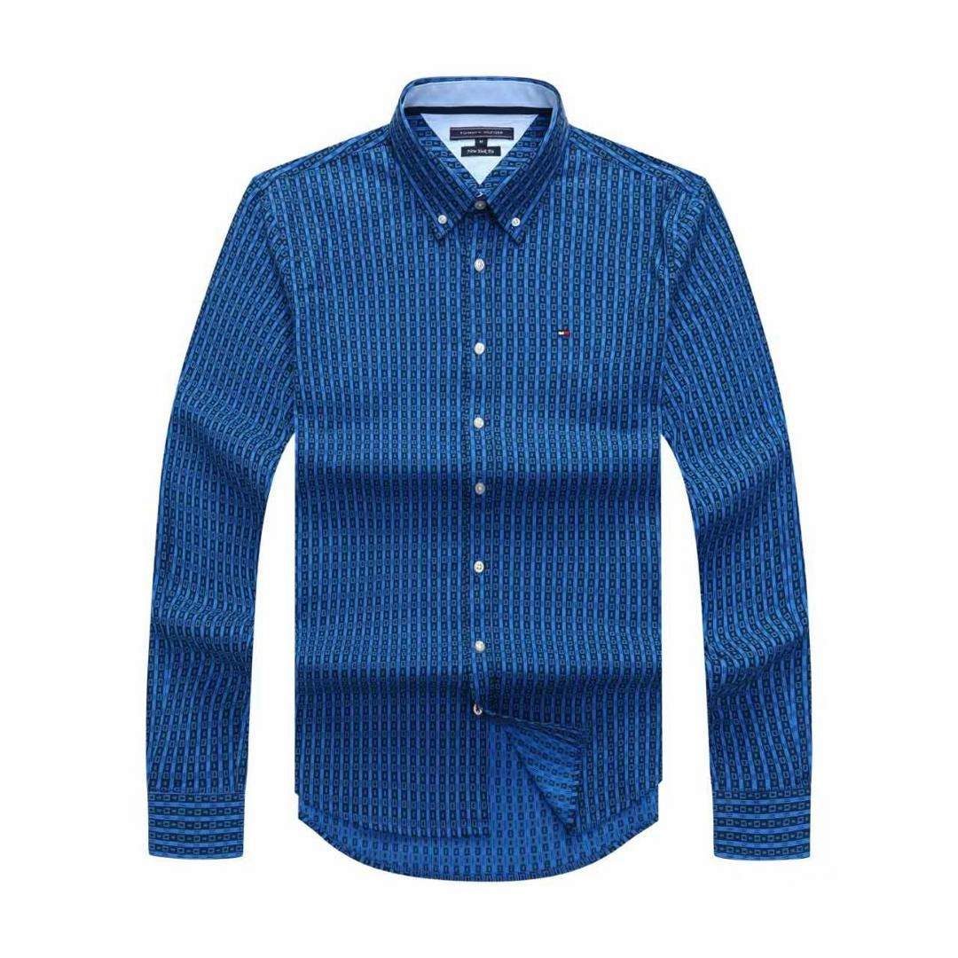 Tommy Hilfiger Long Sleeve Men II Check Shirt Easy Wear Unisex Option