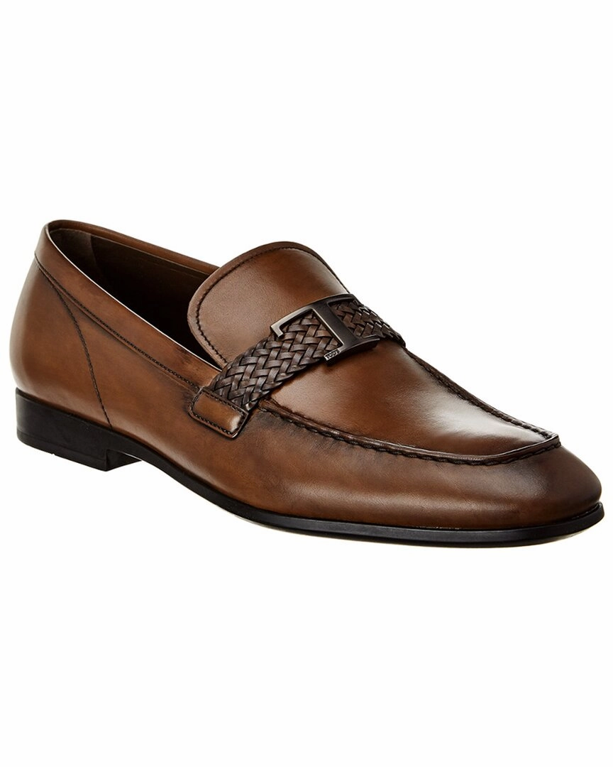 Walk Long Way Clear TODs Leather Loafer