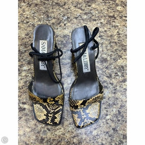 Flex grooves Casual Office Heels Shoes Heels Block By Sam And Libby In Snakeskin Print, Size: 8.5