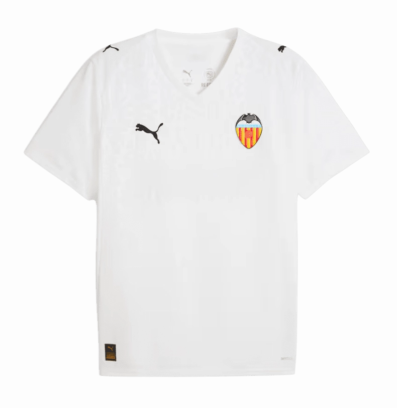 Valencia 25/26 Home Jersey (78018501) Temperature Regulating Fabric Peak Comfort