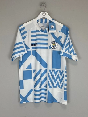 2022/23 MANCHESTER CITY *BNWT* PRE-MATCH SHIRT (L) PUMA Multi Directional Flex Points