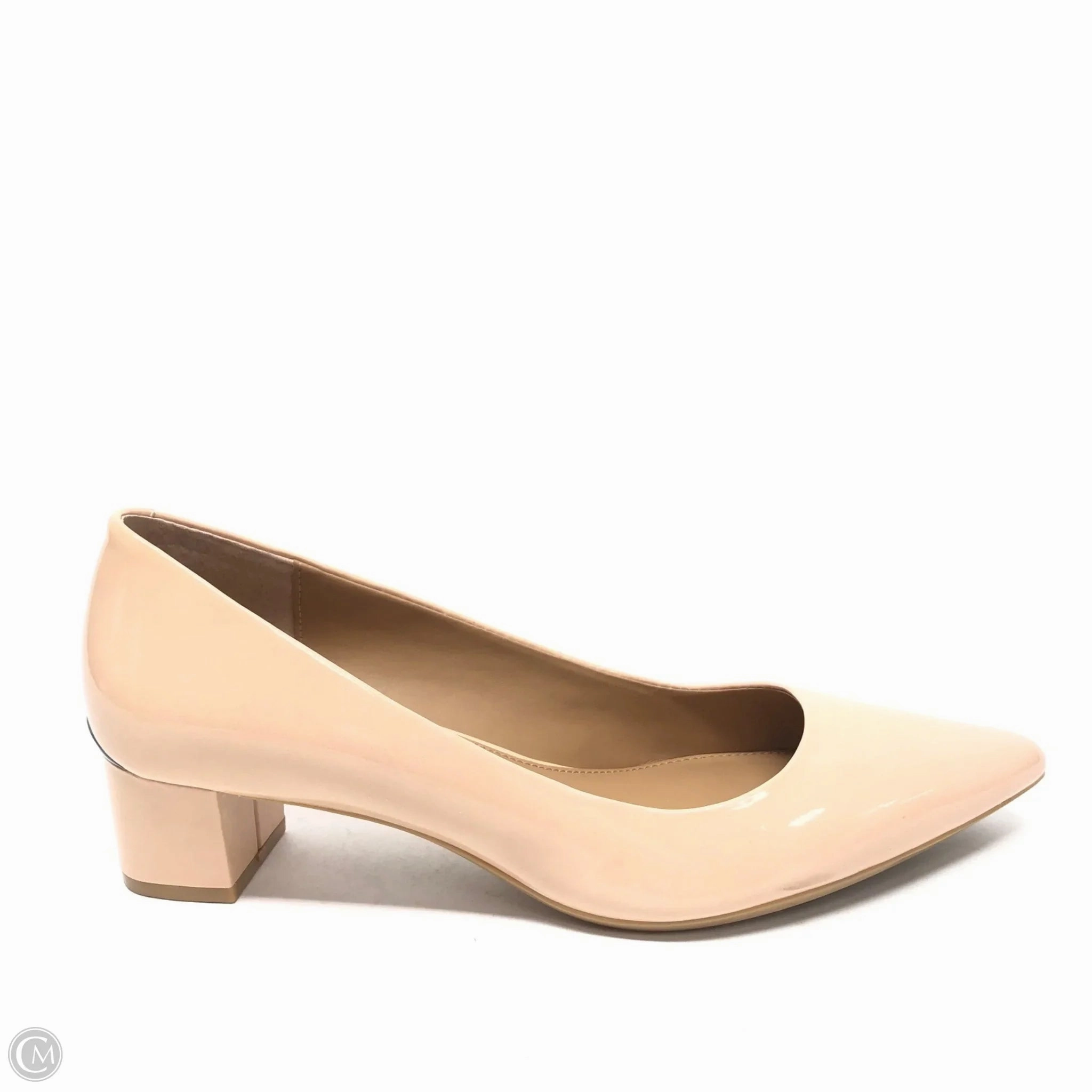 Holiday Fashion Heels Shoes Heels Block By Calvin Klein In Cream, Size: 9.5