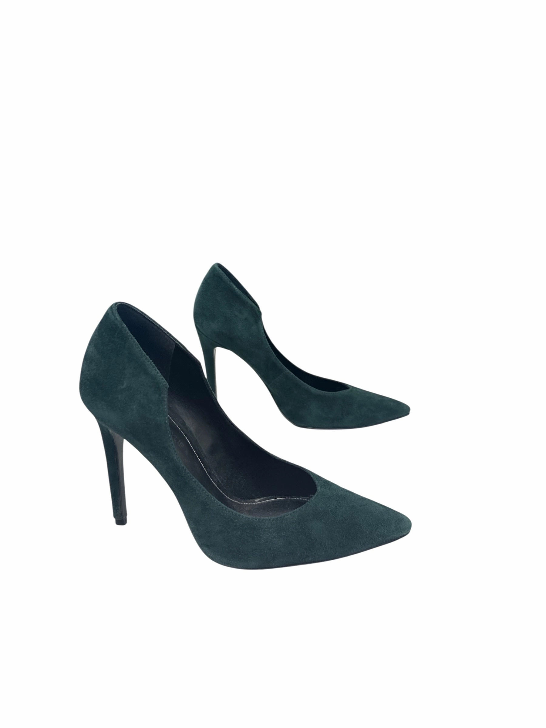SHOES HEELS STILETTO by    CLOTHES MENTOR In GREEN, Size: 6 Winter Heels Premium Footwear