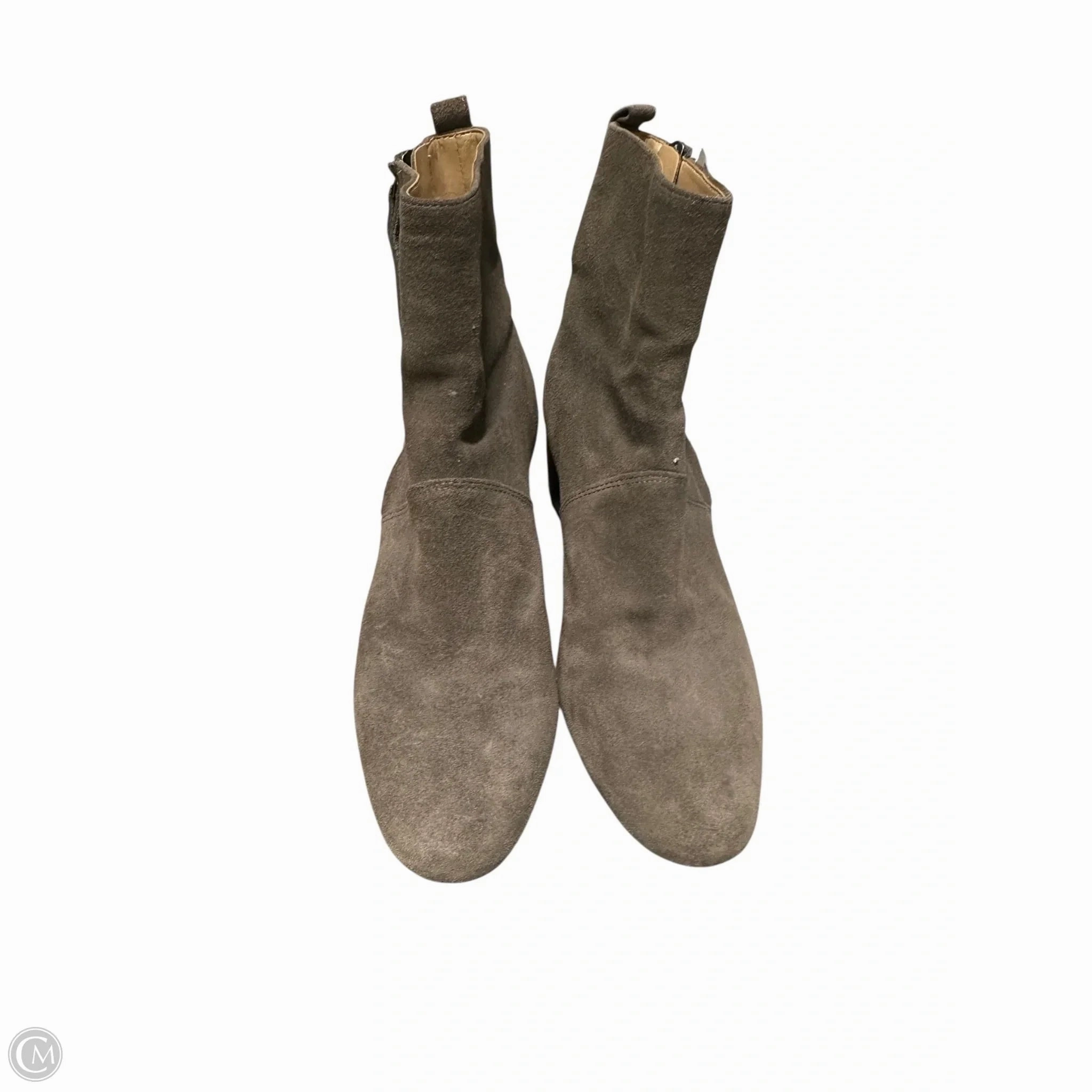 Summer Sandals Shoes Heels Block By Banana Republic In Grey, Size: 7.5