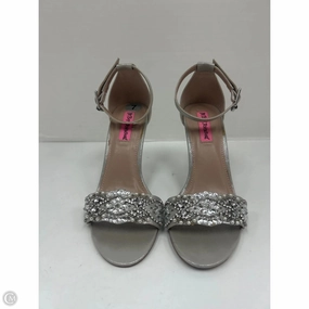 Shoes Heels Stiletto By Betsey Johnson In Silver, Size: 7 Minimal Mood high heel sandals