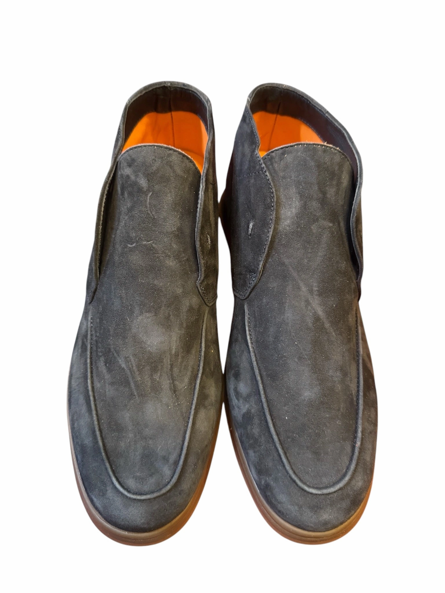 Walk Hold Andrea Ventura Suede High Loafers W/ Rubber Soles