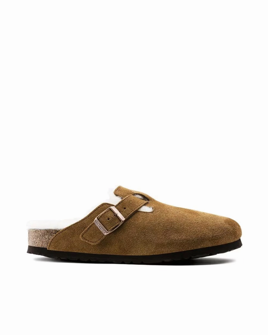 Chill Day Mesh Upper Boston Shearling Mink Slides