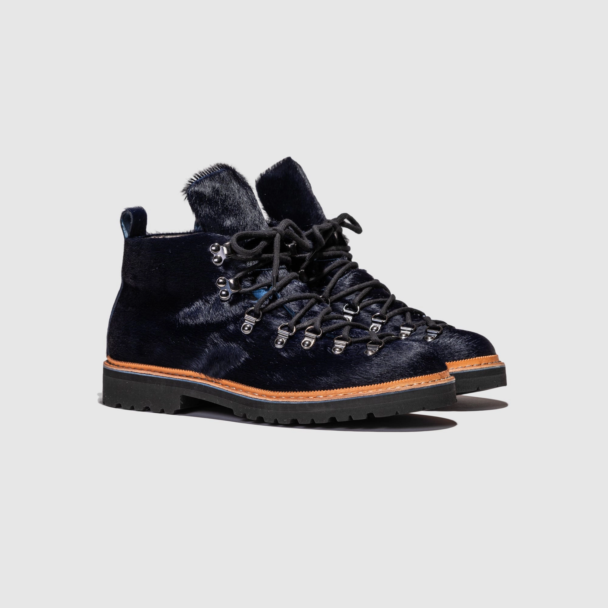 M-120 BOOT "NAVY PONY HAIR" X PACKER Wear resistant Waterproof Trail Exploration