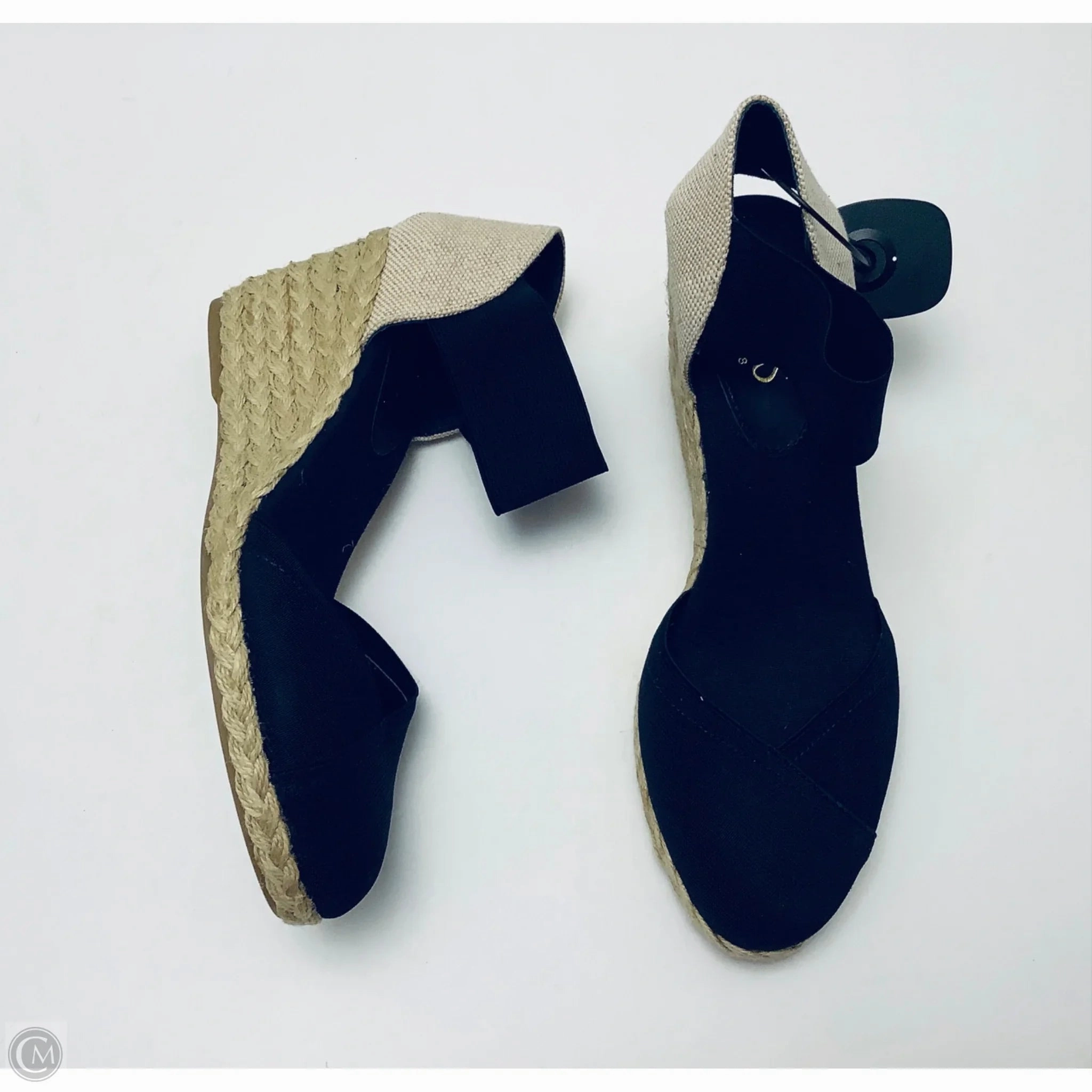 Classic Dress Shoes Shoes Heels Block By Chaps In Blue, Size: 9