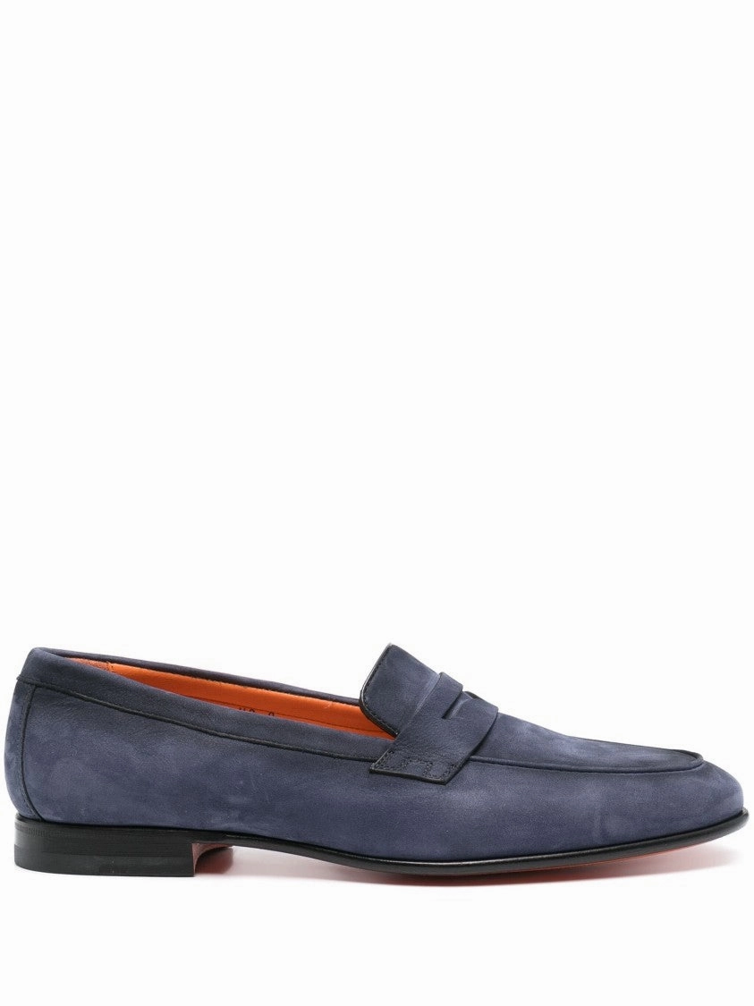 Driving Comfort Casual Blue Leather Loafers