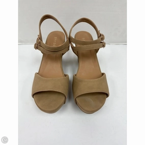 Shoes Heels Block By Bamboo In Tan, Size: 7.5 Platform Booties
