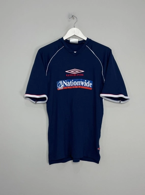 Flatlock Seams 2002 ENGLAND TRAINING SHIRT (XL) UMBRO