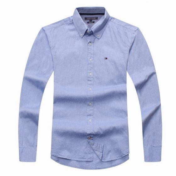 Modern Appeal Tommy Hilfiger  Men  Long Sleeve  Oxford  Shirt Sky Blue
