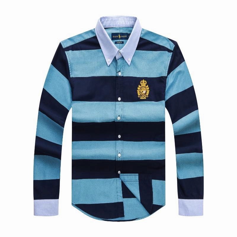 Polo Ralph Lauren  Bold Stripe Badge Long Sleeve Shirt Unisex style